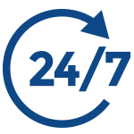 7 jours sur 7 et 24h/24